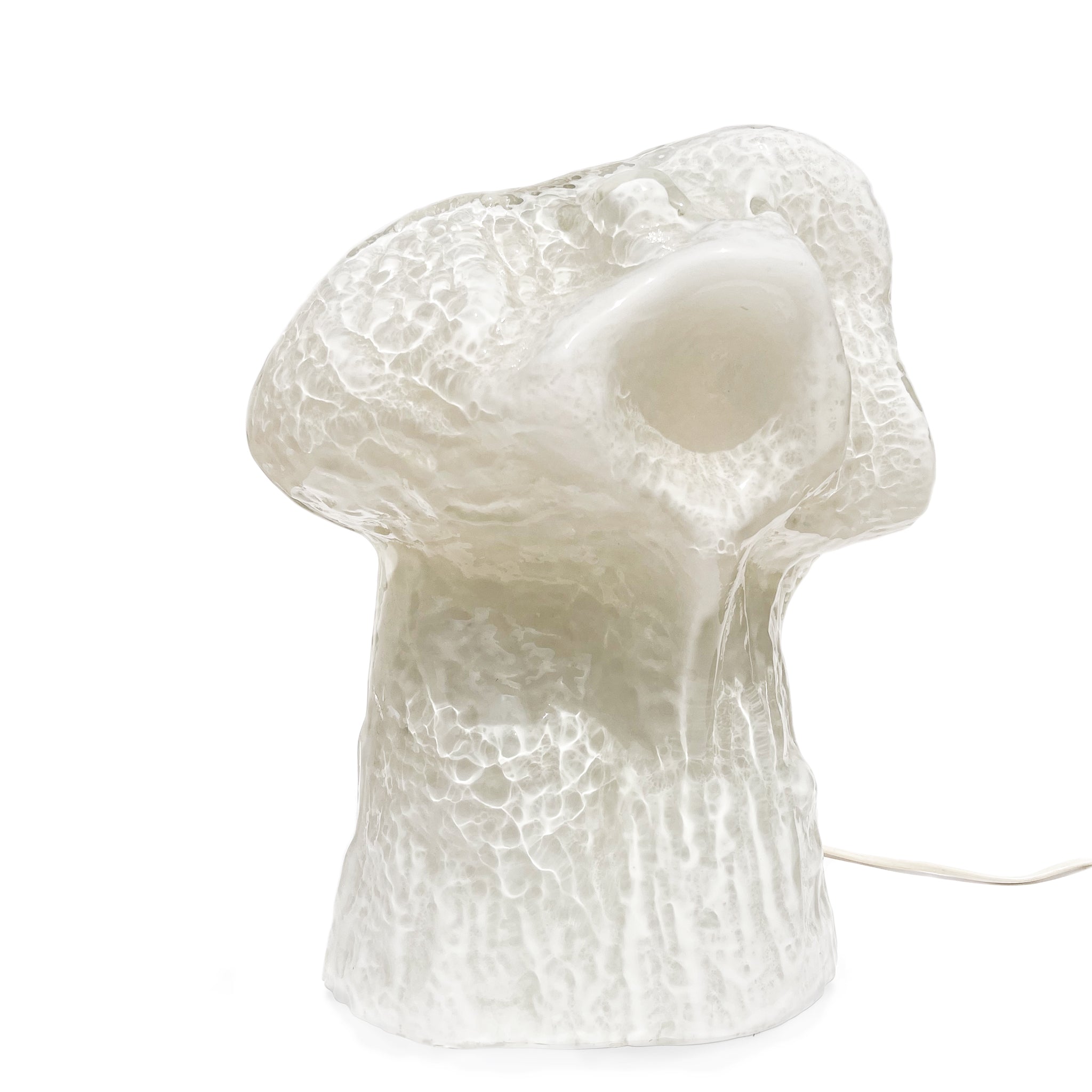 Osso large lamp by Carlo Nason for Mazzega, Italy, 1970s — Sculptural Murano glass light.