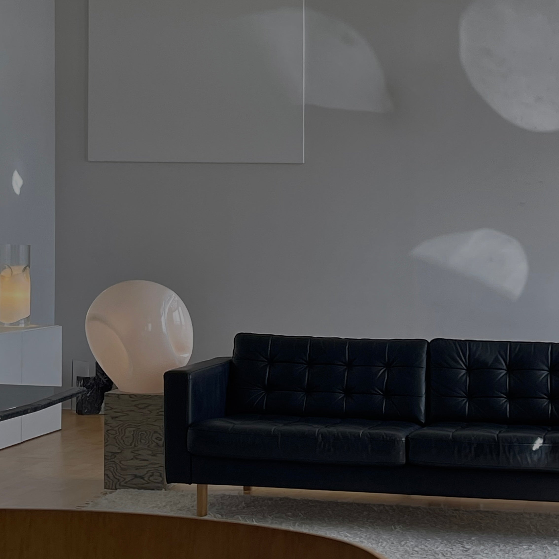 Giant munega lamp by Vistosi, Italy, 1970 — The moon in the room.