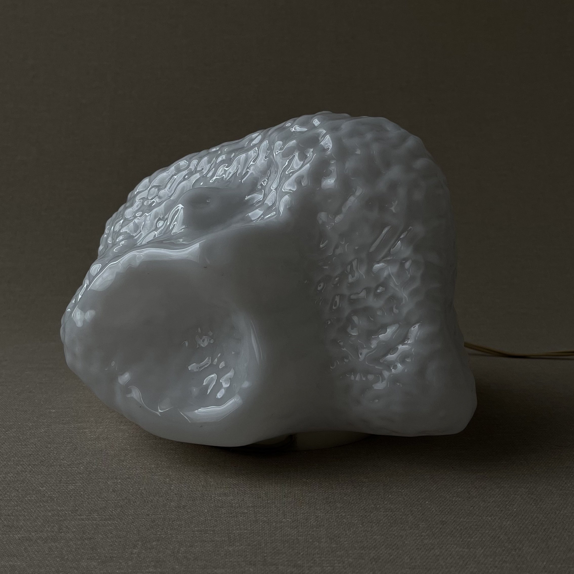 Osso lamp by Carlo Nason for Mazzega, Italy, 1970s — Sculptural Murano glass light.