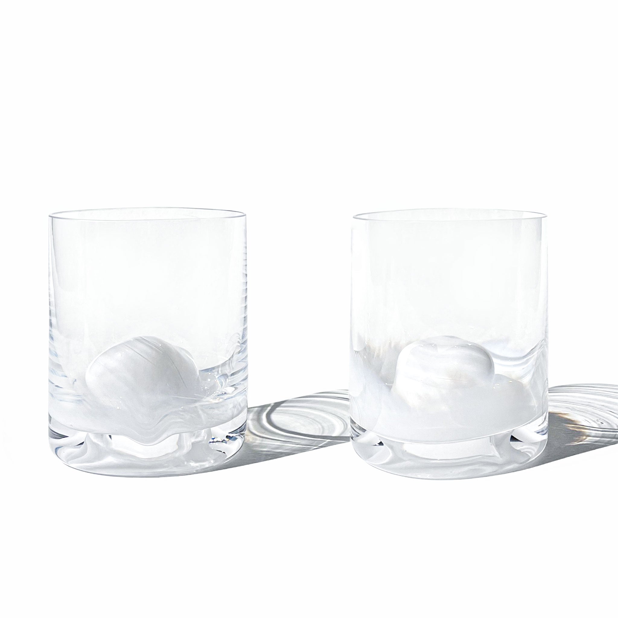 Set de 2 vasos escultóricos Cuerpo de Glaciar