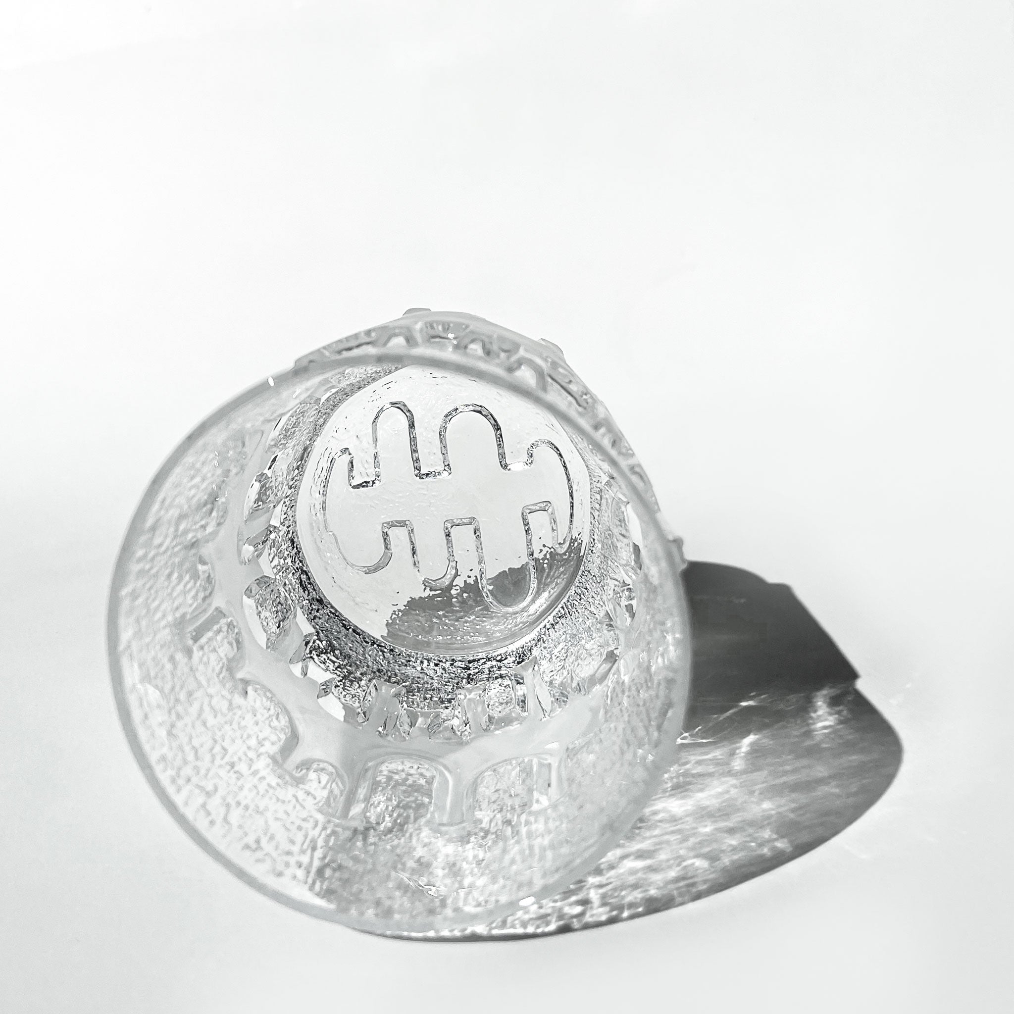 Set of 4 ice-like glasses, 1970s.