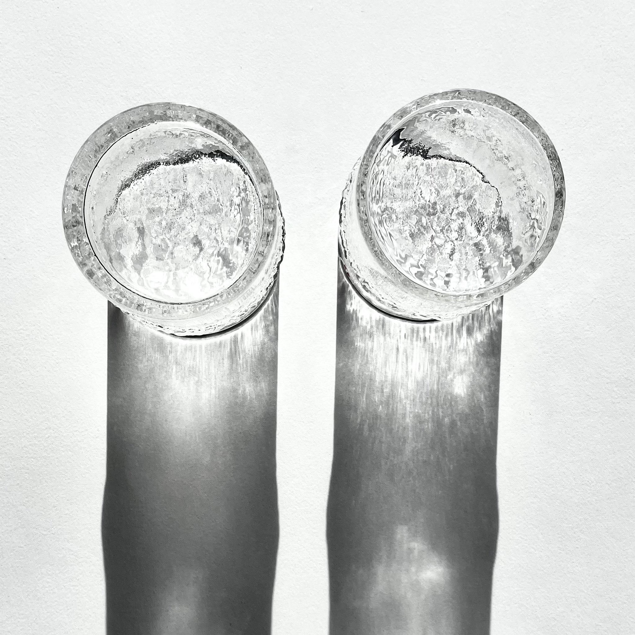 Set of 2 Niva whisky glasses by Tapio Wirkkala for Iittala, Finland, 1970s.