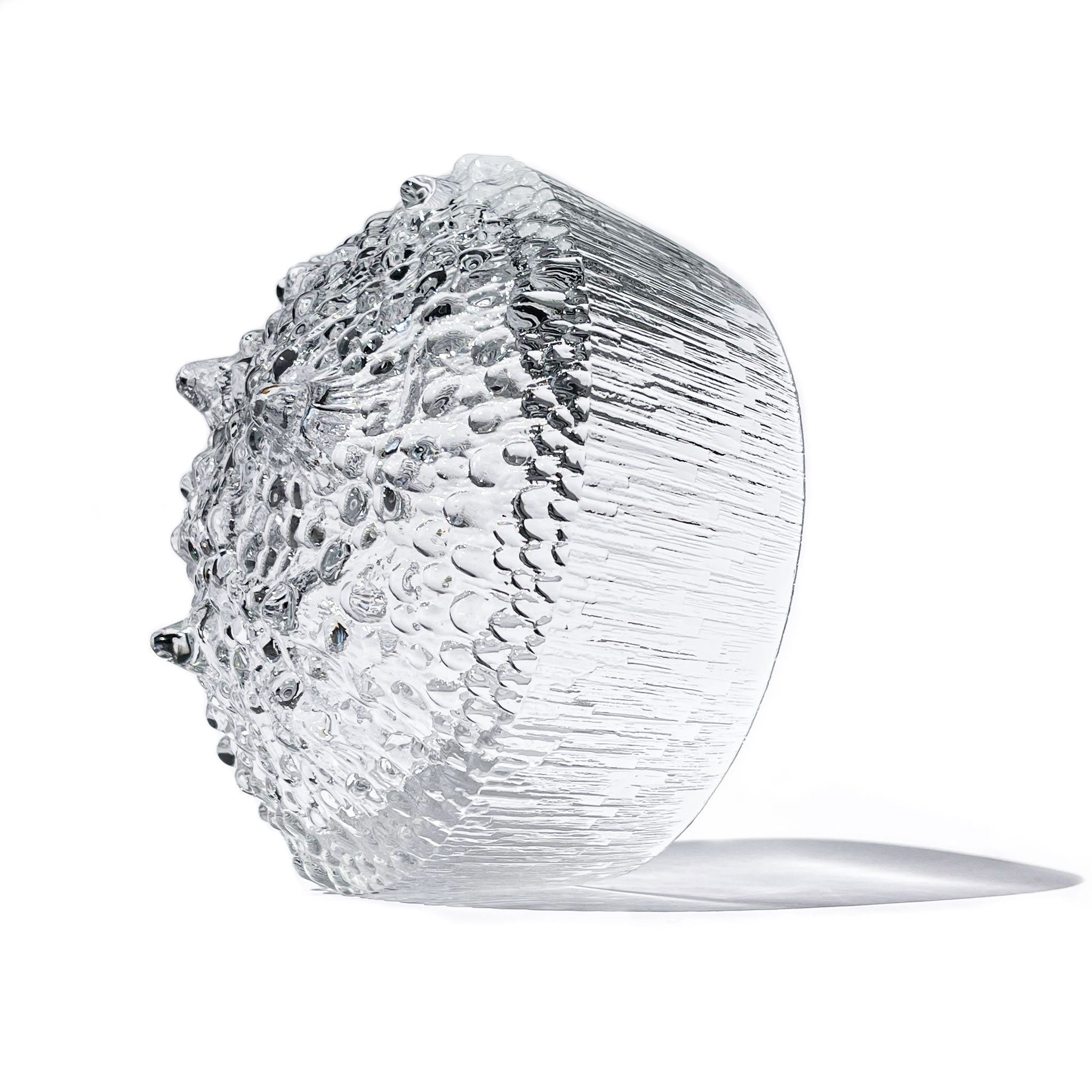 Ultima Thule textured glass bowl designed by Tapio Wirkkala for