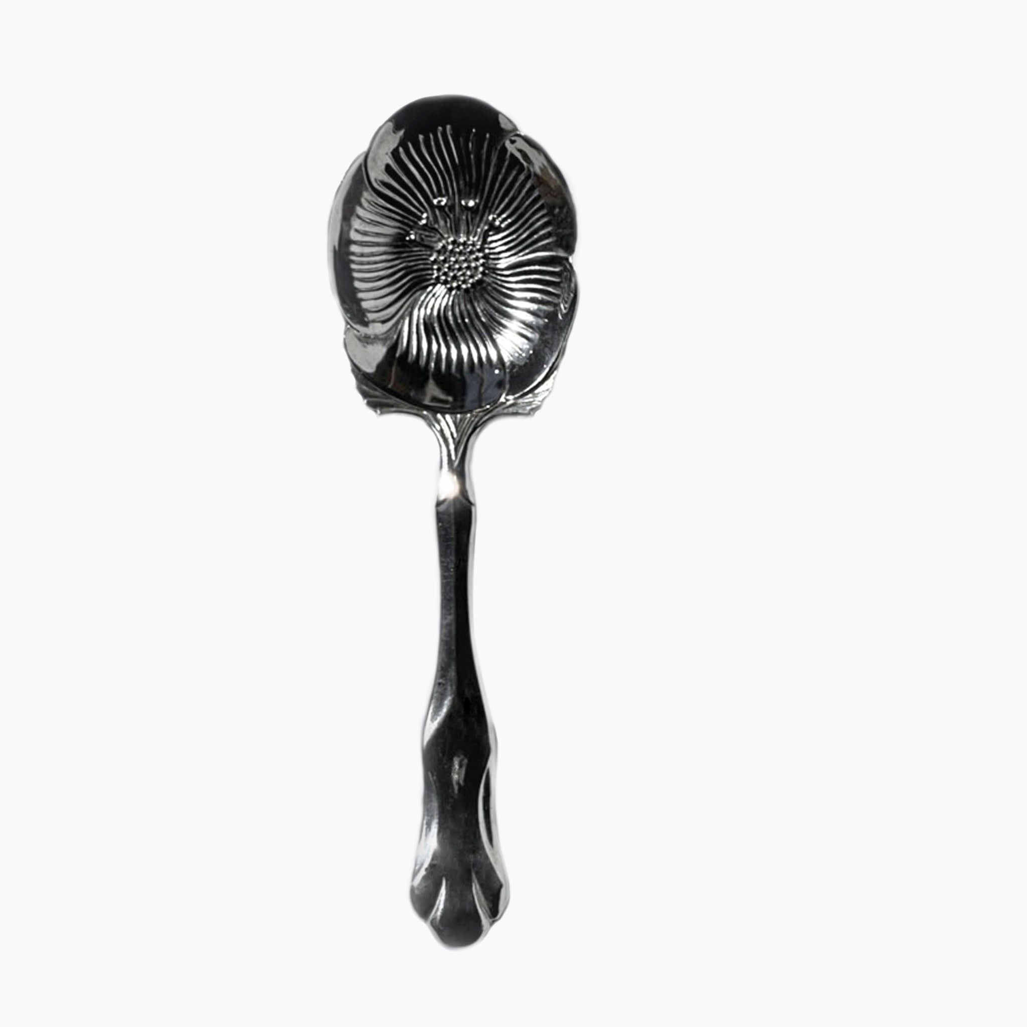 Floral silver spoon, ISC, 1990s.